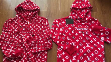 best fake lv supreme hoodie|supreme x louis vuitton hoodie.